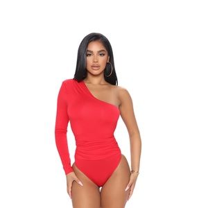 Red bodysuit
